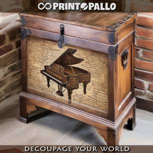 Papier Mousseline Un piano steampunk dans un monde de notes de musiq