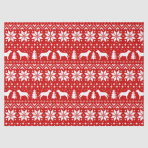 Papier Mousseline Un plus grand rouge suisse de motif de Noël de