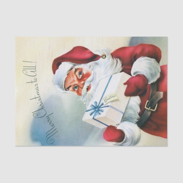 Papier Mousseline Un portrait parfait du Père Noël (Recto)