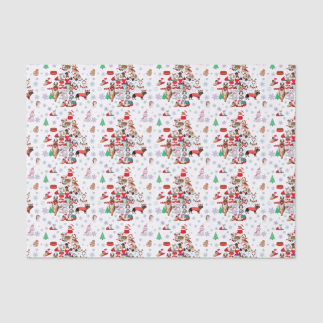 Papier Mousseline Un très joyeux Noël Doggie (Recto)