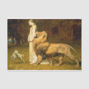 Papier Mousseline Una Et Lion De Spensers Féerie Queene - Riviere