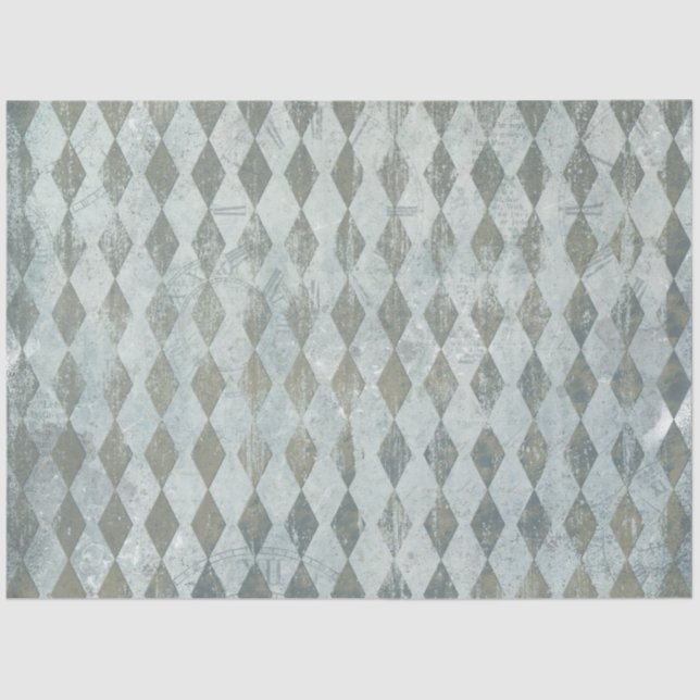 Papier Mousseline Une Alice bleue au pays des merveilles Conception  (Recto)