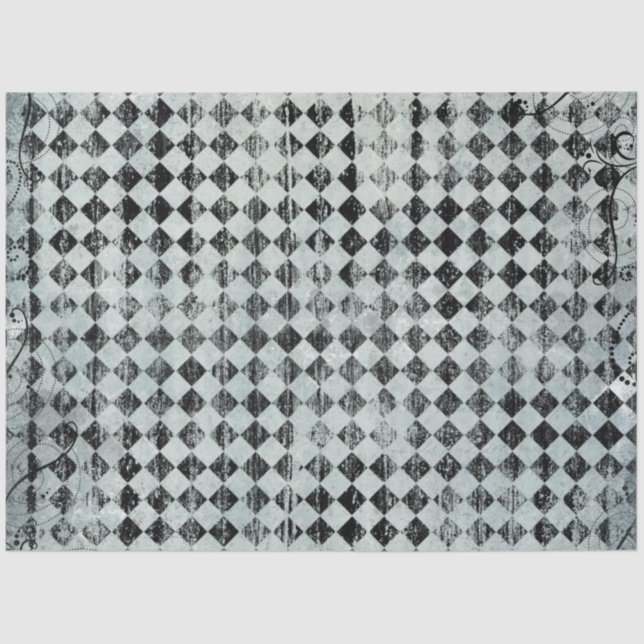 Papier Mousseline Une Alice bleue au pays des merveilles Conception  (Recto)