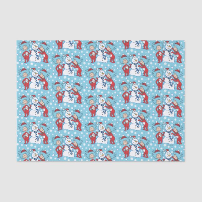 Papier Mousseline Une chose deux Motif de neige (Recto)