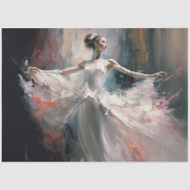 Papier Mousseline Une danse des couleurs Papier Tissu (Recto)