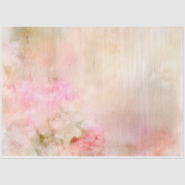 Papier Mousseline Une Ephémère Florale Chic Shabby Série 2 (Recto)