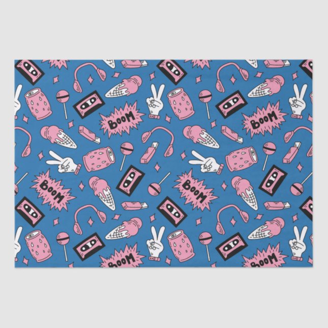 Papier Mousseline Une explosion des années 90 (Recto)