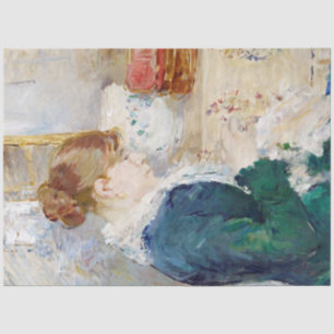 Papier Mousseline Une Femme Couchant, Berthe Morisot