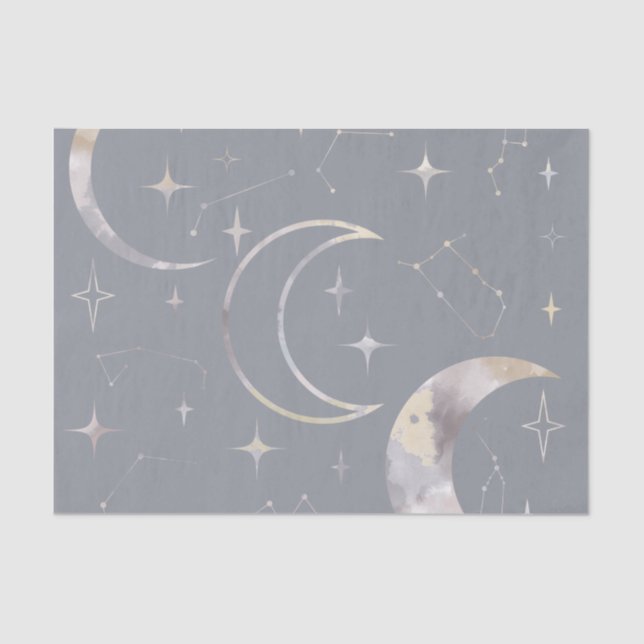 Papier Mousseline Une fois dans une lune bleue (Recto)