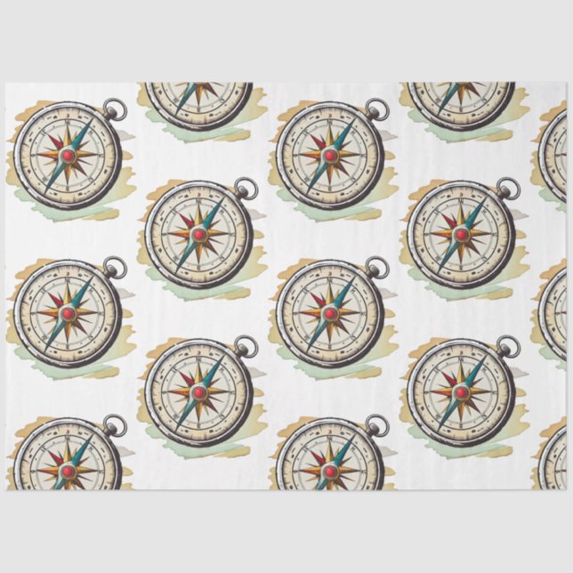 Papier Mousseline Une jolie série Nautique Bleue 7 (Recto)