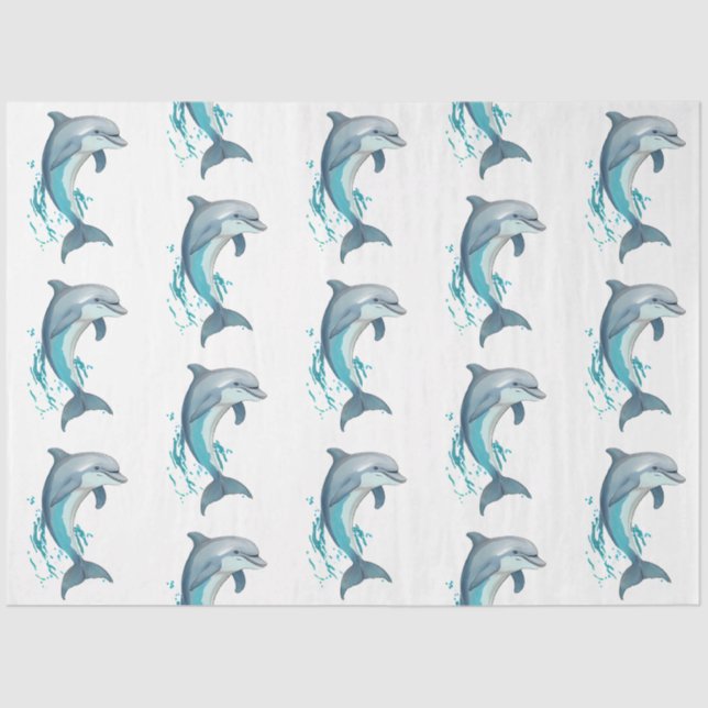 Papier Mousseline Une jolie série Nautique Bleue 8 (Recto)