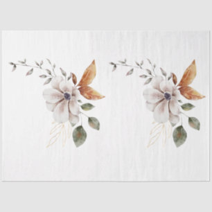 Papier Mousseline Une série animale d'automne et florale Design 28