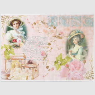 Papier Mousseline Une série chic Shabby Design 19