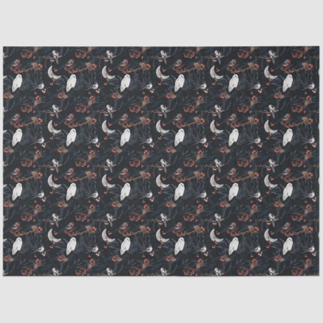 Papier Mousseline Une série de bois d'hiver Conception 4 (Recto)