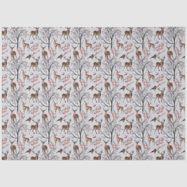 Papier Mousseline Une série de bois d'hiver Design 3 (Recto)