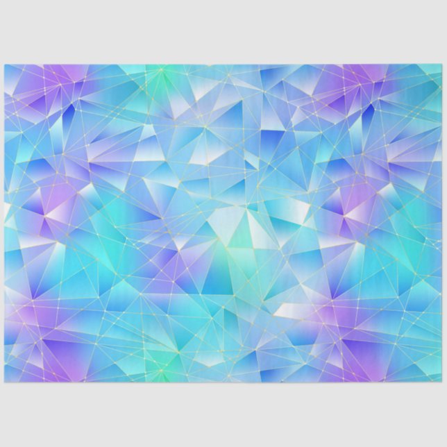 Papier Mousseline Une série de cristaux de sirène Design 1 (Recto)