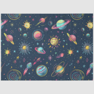 Papier Mousseline Une série de design Cosmos néon 4
