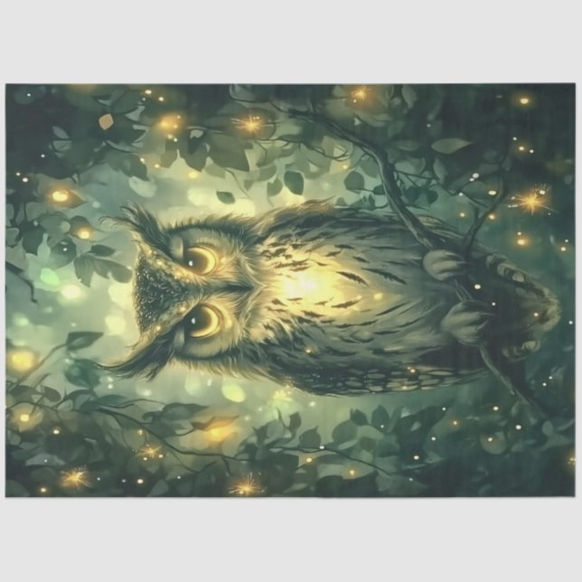 Papier Mousseline Une série de fées Emerald Forest Design #2 (Recto)