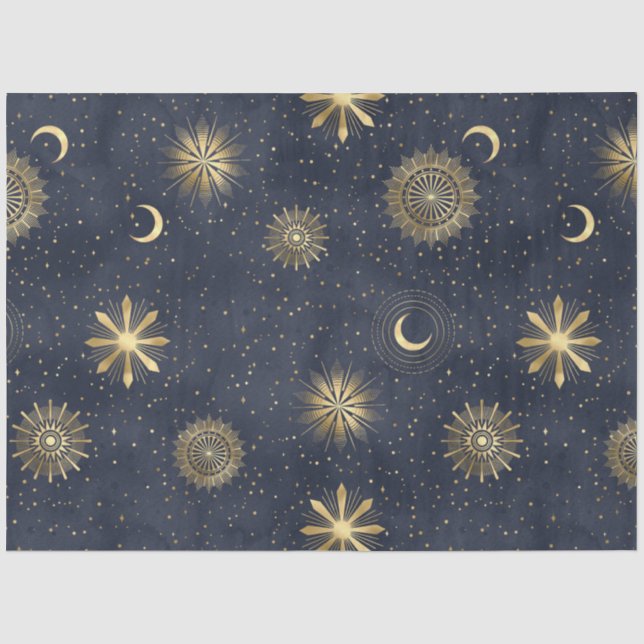 Papier Mousseline Une série de nuit étoilée céleste 11 (Recto)