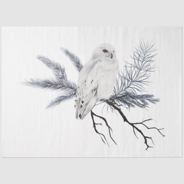 Papier Mousseline Une série d'oiseaux de Noël Design 2 (Recto)