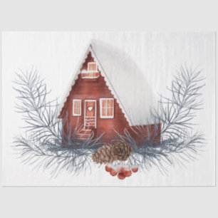 Papier Mousseline Une série d'oiseaux de Noël Design 8