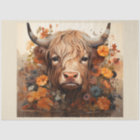 Une série Florale Highland Cow Design 3