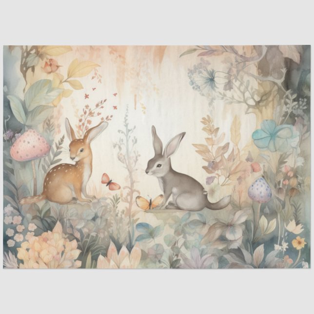 Papier Mousseline Une série Whimsical Woodland Design 11 (Recto)