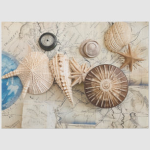 Papier Mousseline Une Shabby Chic Nautique Série Design 2