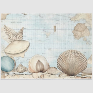 Papier Mousseline Une Shabby Chic Série Nautique Design 1