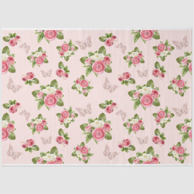 Papier Mousseline Une Shabby Chic Series Design 10 (Recto)