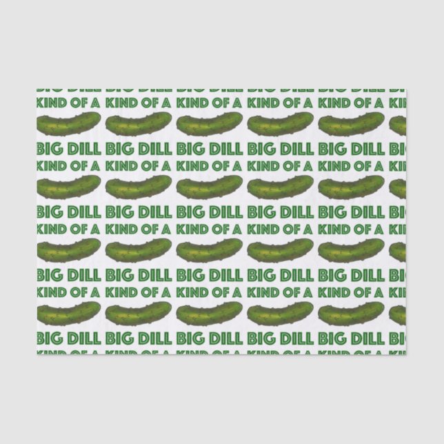 Papier Mousseline Une sorte de Big Dill (Deal) Green Kosher Deli Pic (Recto)