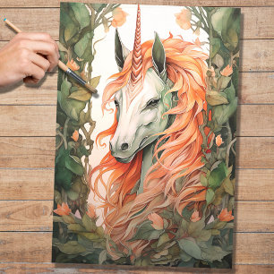 Papier Mousseline Unicorne 2 Papier de découpage