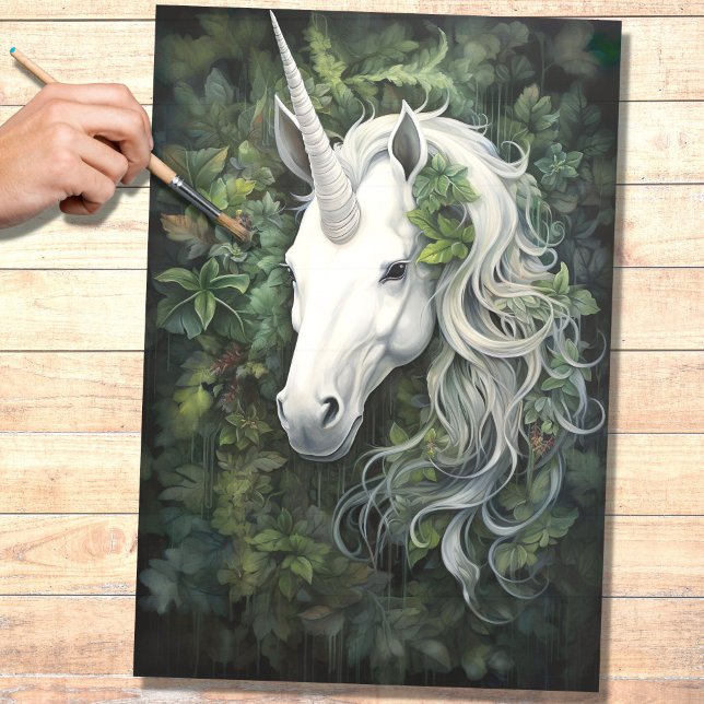 Papier Mousseline Unicorne 4 Papier de découpage (Créateur téléchargé)