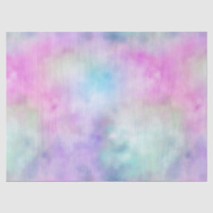 Papier Mousseline Unicorne violet rose Aqua