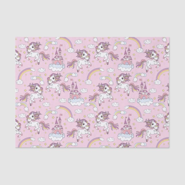 Papier Mousseline Unicornes dansantes (Recto)