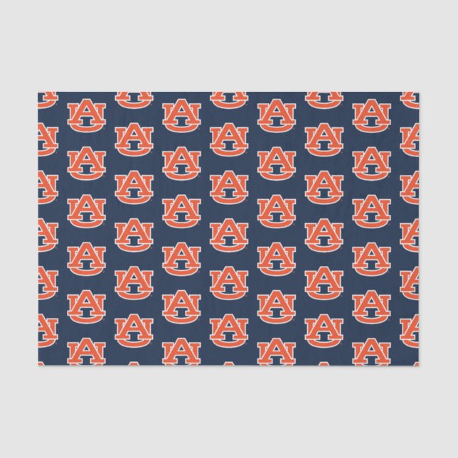 Papier Mousseline Université d'Auburn | Auburn UA Logo (Recto)