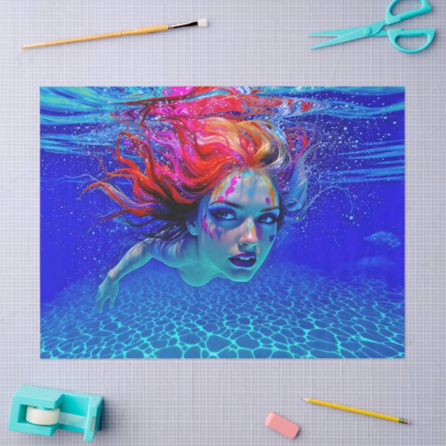 Papier Mousseline “Up Close and Personal” - A Chromatic Portrait (Artisanat)