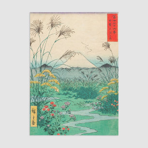 Papier Mousseline Utagawa Hiroshige - Plaine d'Otsuki dans la provin