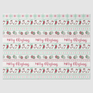 Papier Mousseline Vacances Motif de Noël moche
