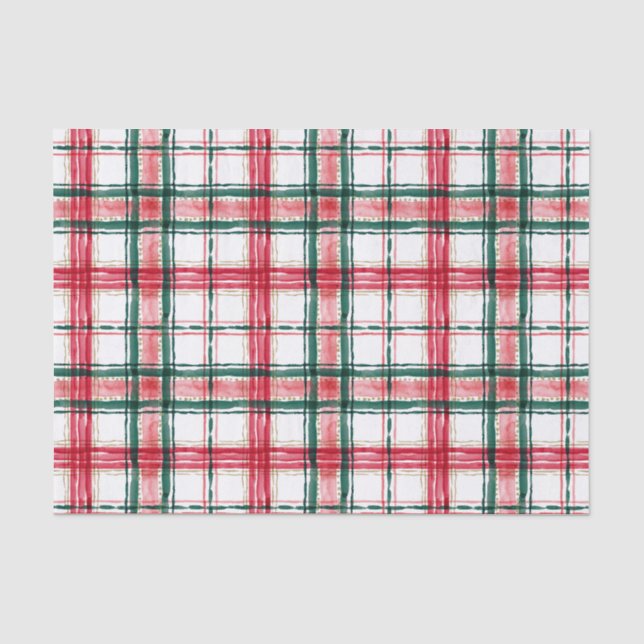 Papier Mousseline VACANCES PLANIFIÉES Red Green (Recto)