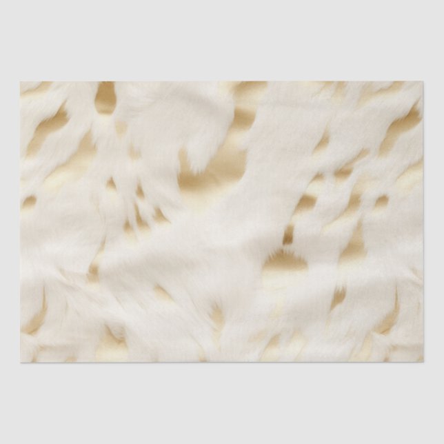 Papier Mousseline Vache blanche de l'or du sud-ouest (Recto)