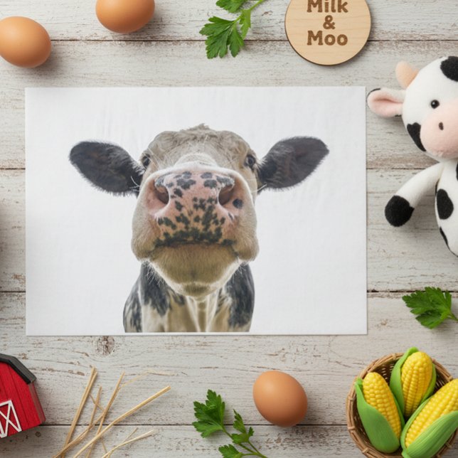 Papier Mousseline Vache Cuire Animal de ferme (Créateur téléchargé)