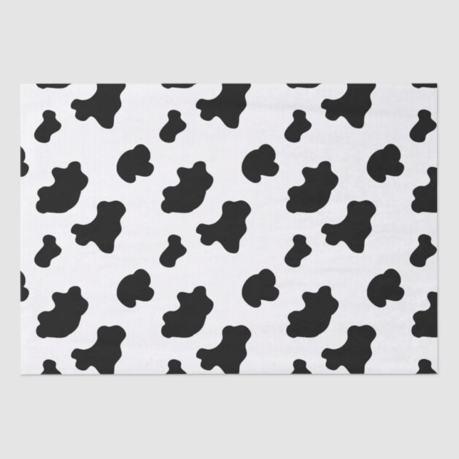 Papier Mousseline Vache motif cadeau Papier papier (Recto)