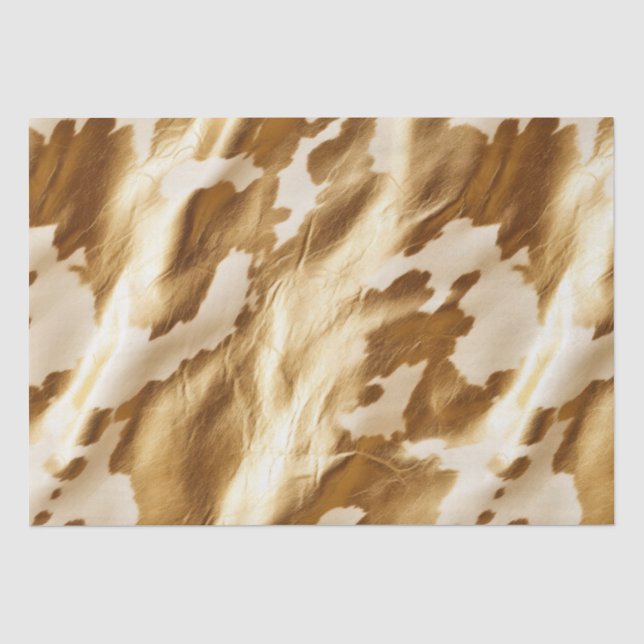 Papier Mousseline Vachette à crème dorée occidentale (Recto)