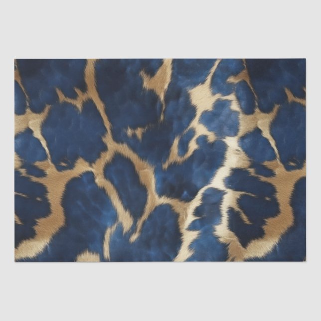Papier Mousseline Vachette bleue (Recto)