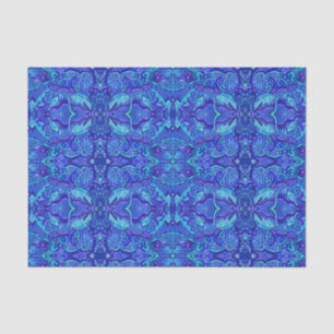 Papier Mousseline Vagues de poisson sous l'eau Bohème Arabesque Moti