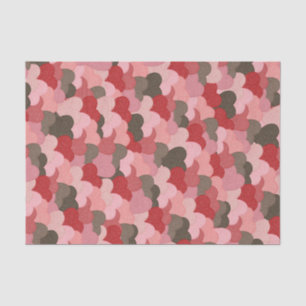 Papier Mousseline Valentines Coeurs Papier Style Camouflage
