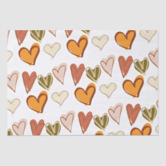 Papier Mousseline Valentines Jour Boho Hippie Coeur Tissu Papier