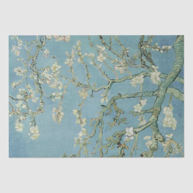 Papier Mousseline Van Gogh Almond Blossoms Imprimer Papier Tissu (Recto)