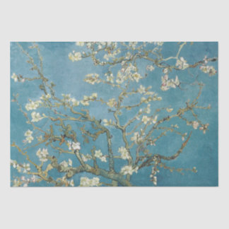 Papier Mousseline Van Gogh Almond Blossoms Turquoise